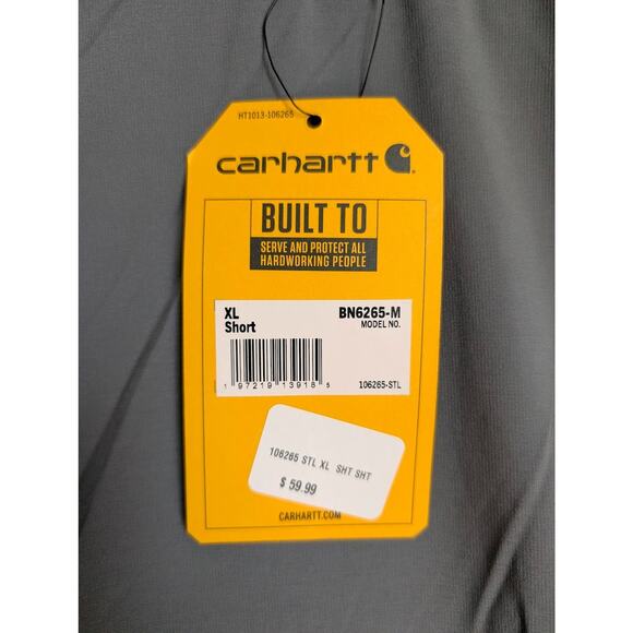 Carhartt Force Sun Defender Pants Men's Size XL SHORT Gray Relaxed Fit - Picture 4 of 4